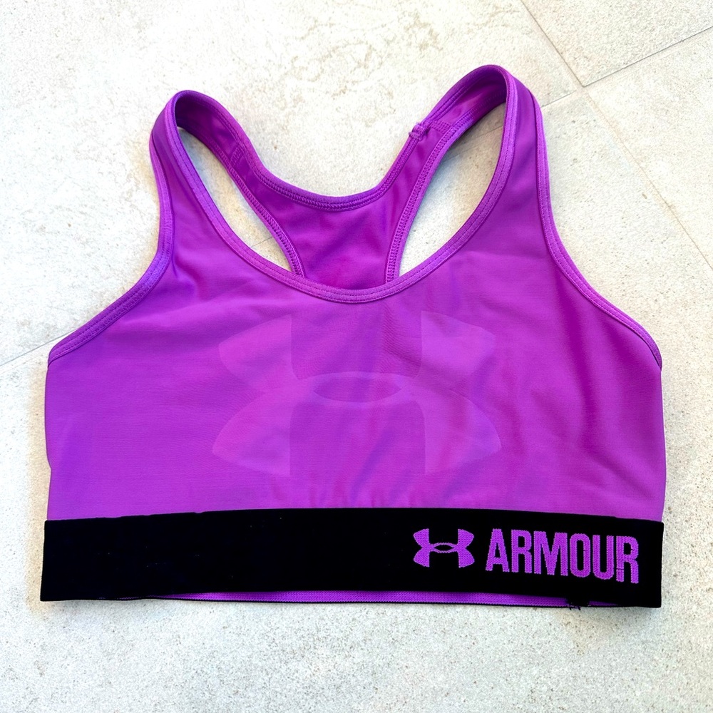 Purple Under Armour Sports Bra